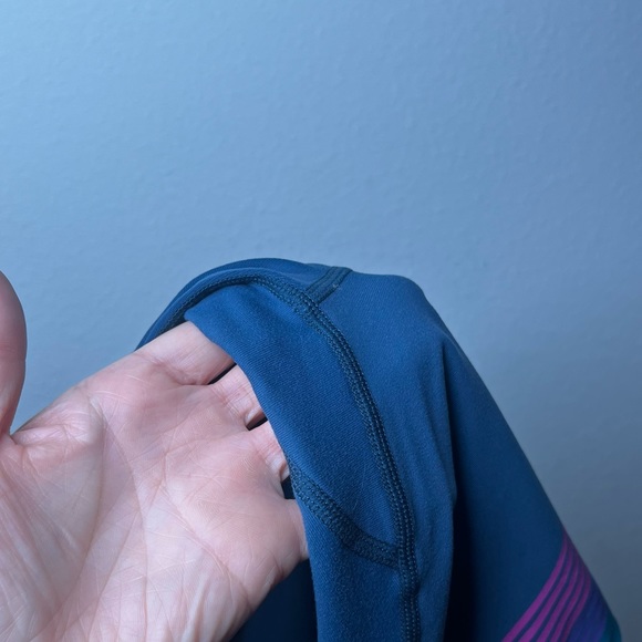 Spiritual Gangster Essential Rainbow Striped High Rise Activewear Leggings - Picture 9 of 11